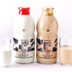 大山おいしい贈り物｜特選大山おいしい牛乳とおいしいカフェ・オ・レのガラスびんギフトセット（鳥取県・大山乳業）